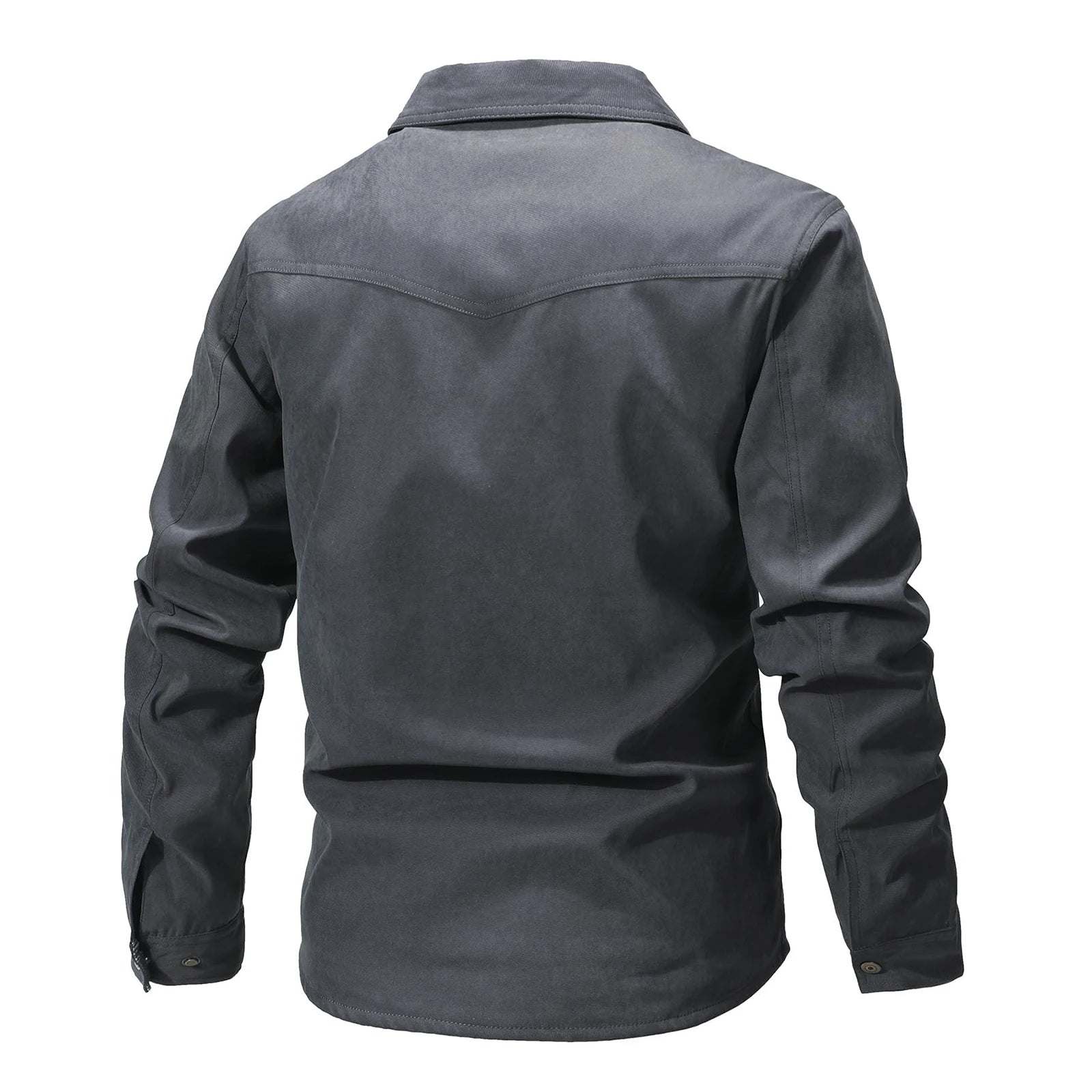 Giacca da uomo casual Giacche da uomo Cappotto da camicia foderato in flanella primaverile Giacche da uomo Cappotto casual da cowboy occidentale antivento