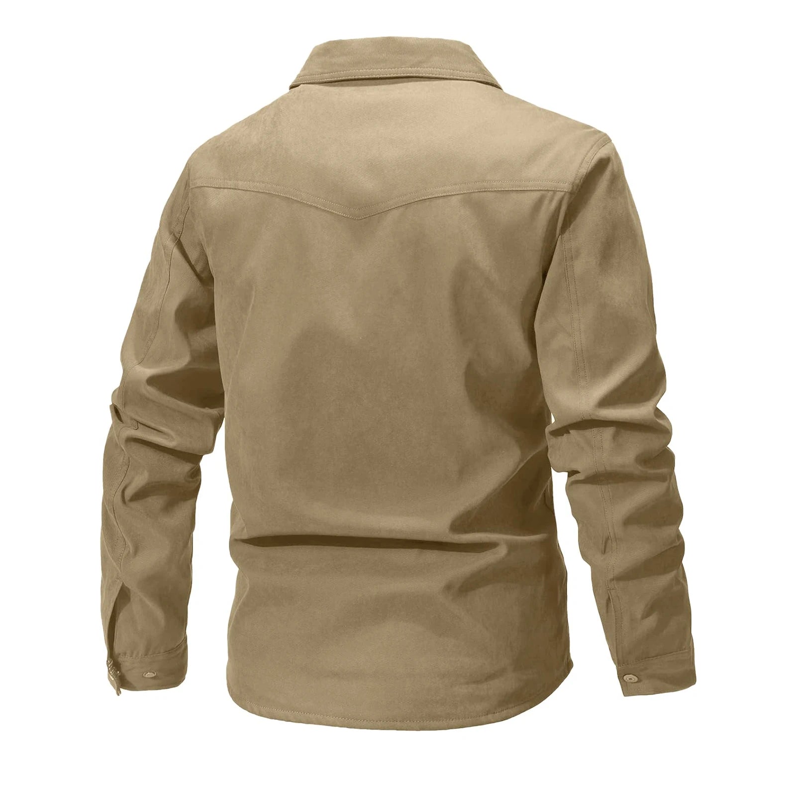 Giacca da uomo casual Giacche da uomo Cappotto da camicia foderato in flanella primaverile Giacche da uomo Cappotto casual da cowboy occidentale antivento