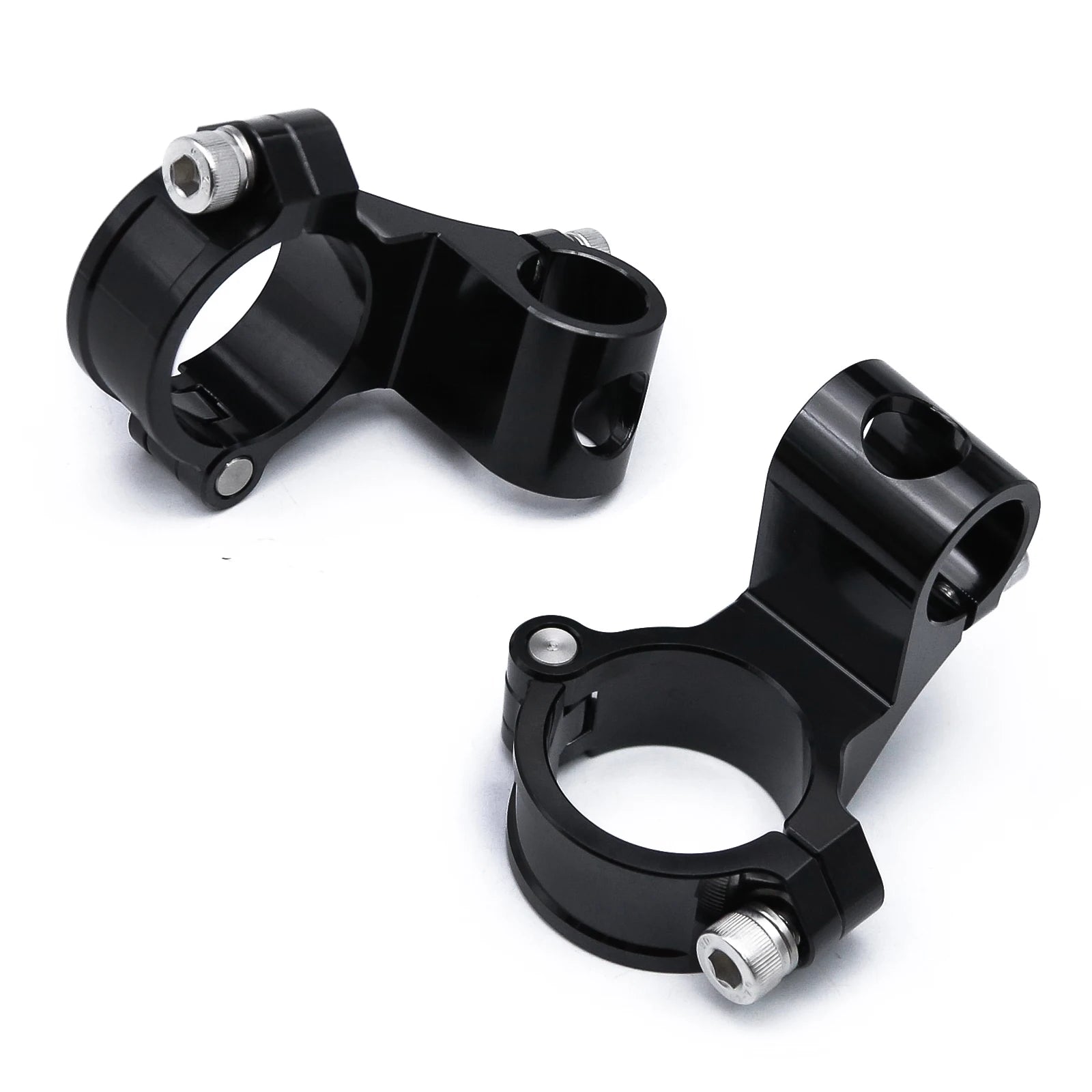 Manubrio moto da corsa regolabile CNC 37 41 43 45 48 50 51MM Clip On Ons Manubrio forcella Manubrio Cafe Racer Regular/Aumento
