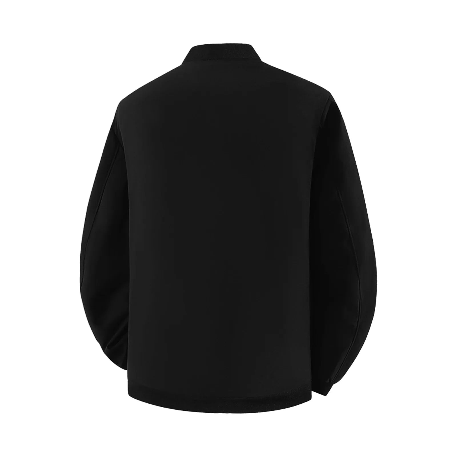 Giacca da baseball da uomo Giacca Top con orlo in colore a contrasto Design semplice Colletto da baseball Stile Abbigliamento quotidiano Primavera Autunno All-Match Basic