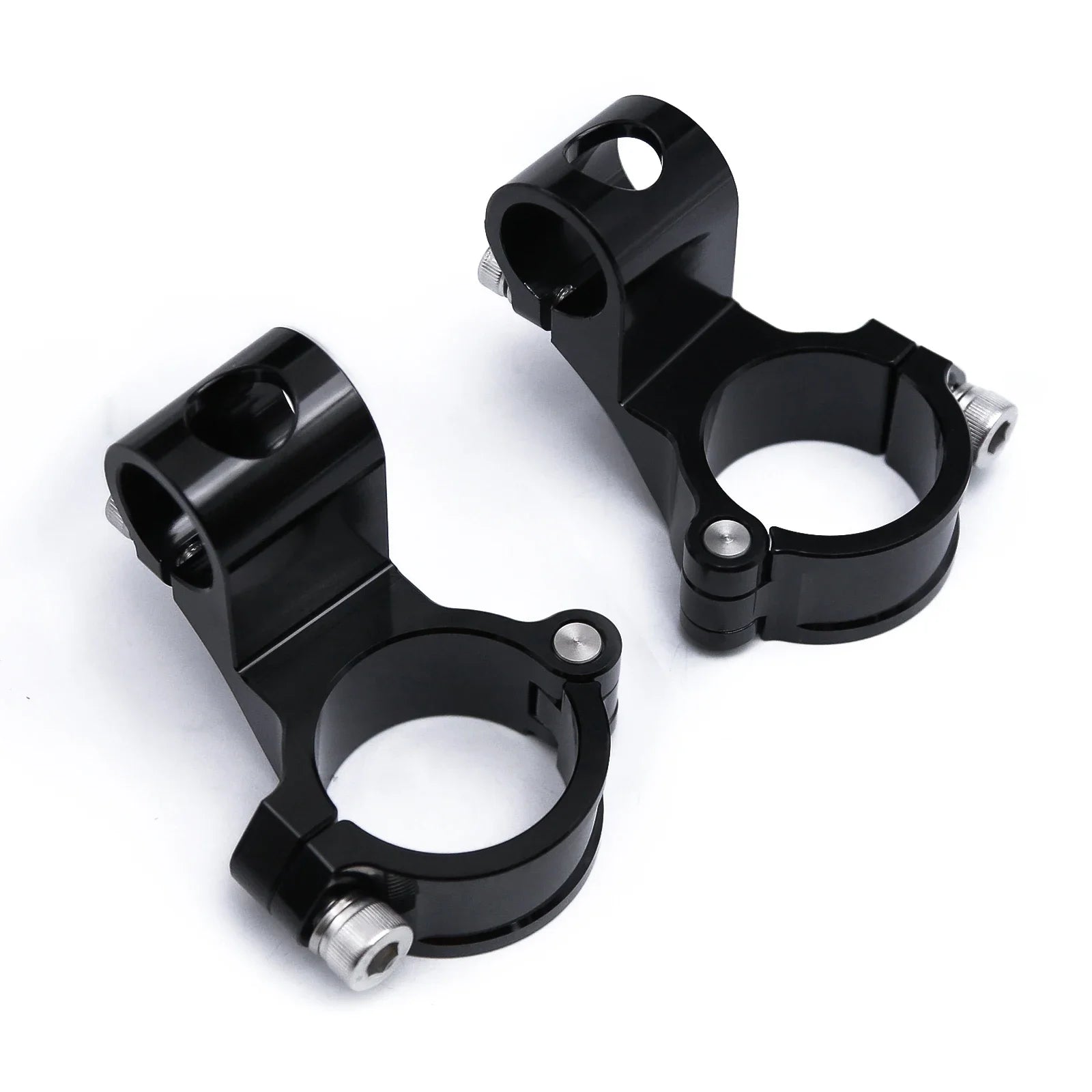 Manubrio moto da corsa regolabile CNC 37 41 43 45 48 50 51MM Clip On Ons Manubrio forcella Manubrio Cafe Racer Regular/Aumento