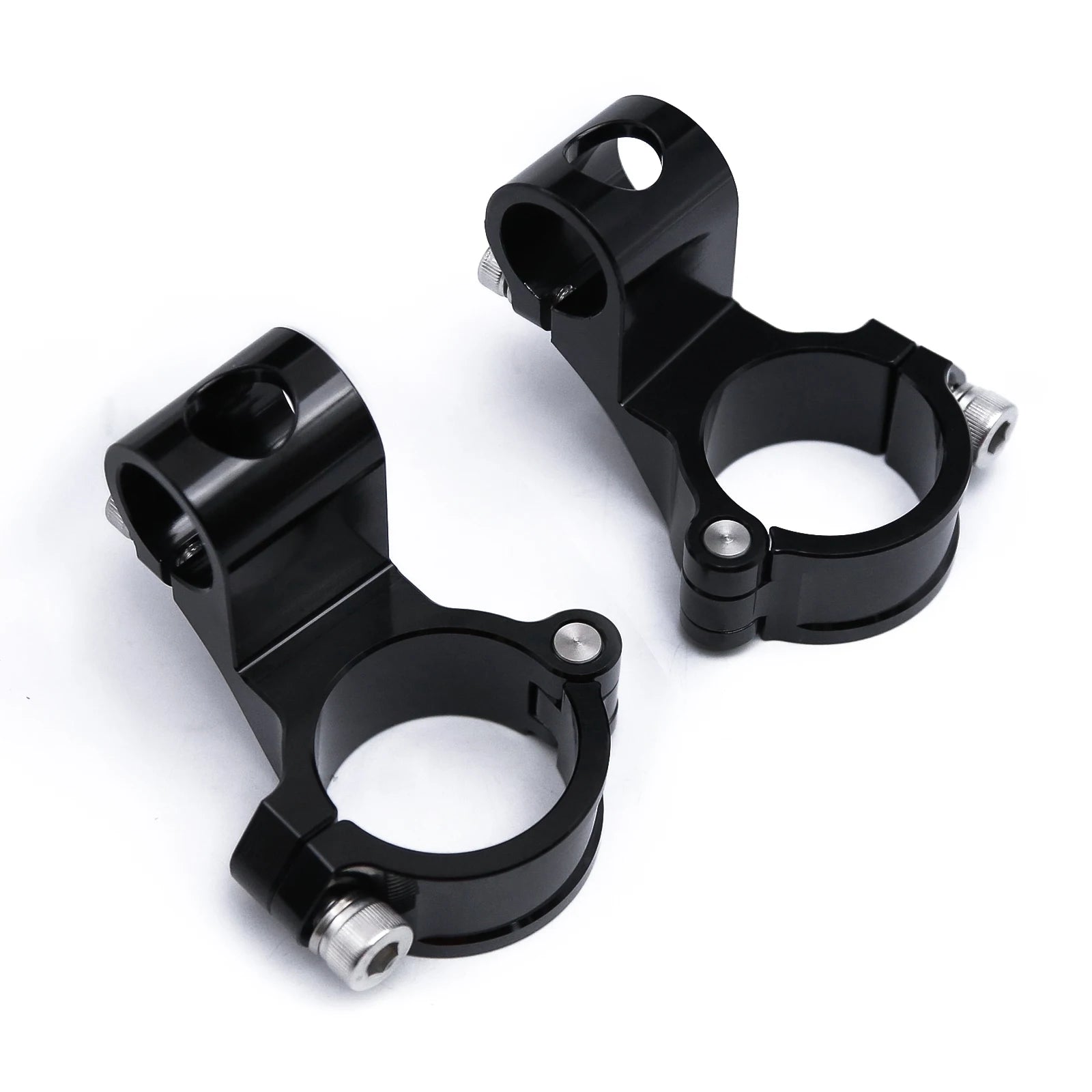 Manubrio moto da corsa regolabile CNC 37 41 43 45 48 50 51MM Clip On Ons Manubrio forcella Manubrio Cafe Racer Regular/Aumento