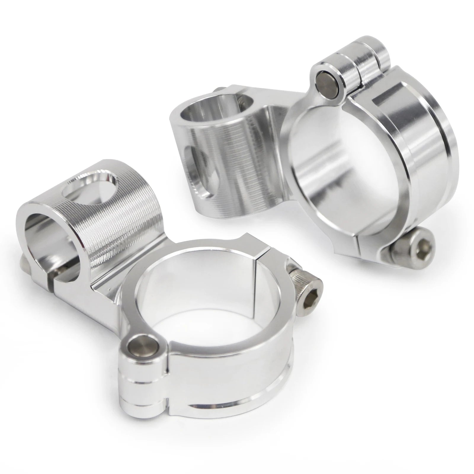 Manubrio moto da corsa regolabile CNC 37 41 43 45 48 50 51MM Clip On Ons Manubrio forcella Manubrio Cafe Racer Regular/Aumento