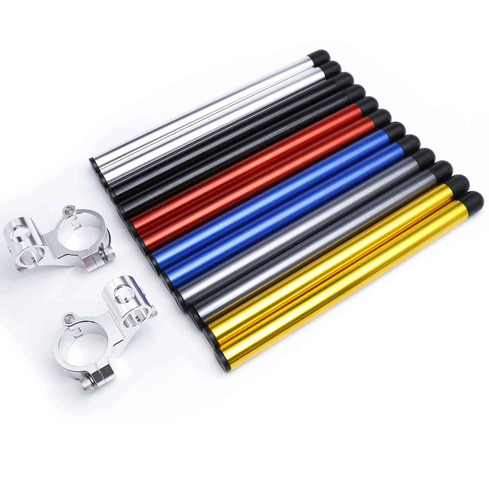 Manubrio moto da corsa regolabile CNC 37 41 43 45 48 50 51MM Clip On Ons Manubrio forcella Manubrio Cafe Racer Regular/Aumento
