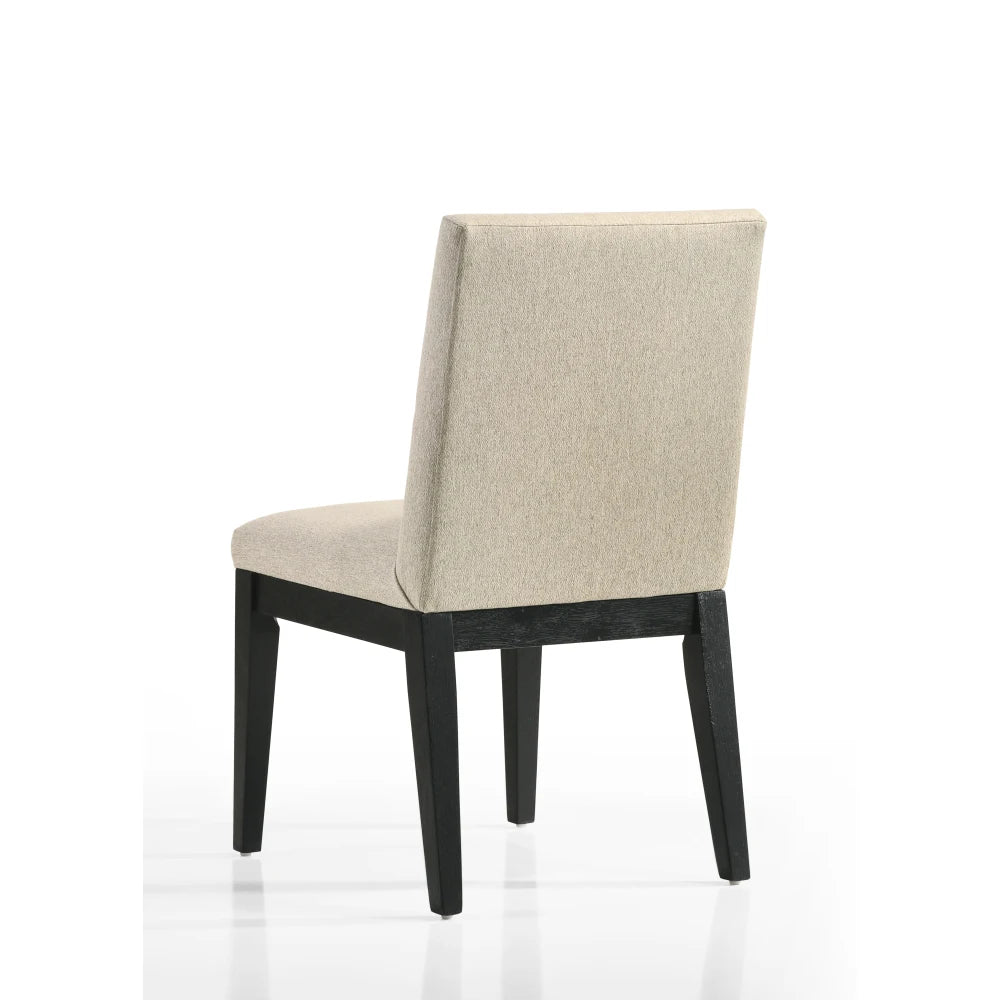 Jasper Set di 2 sedie da pranzo in tessuto contemporaneo beige da 19 pollici