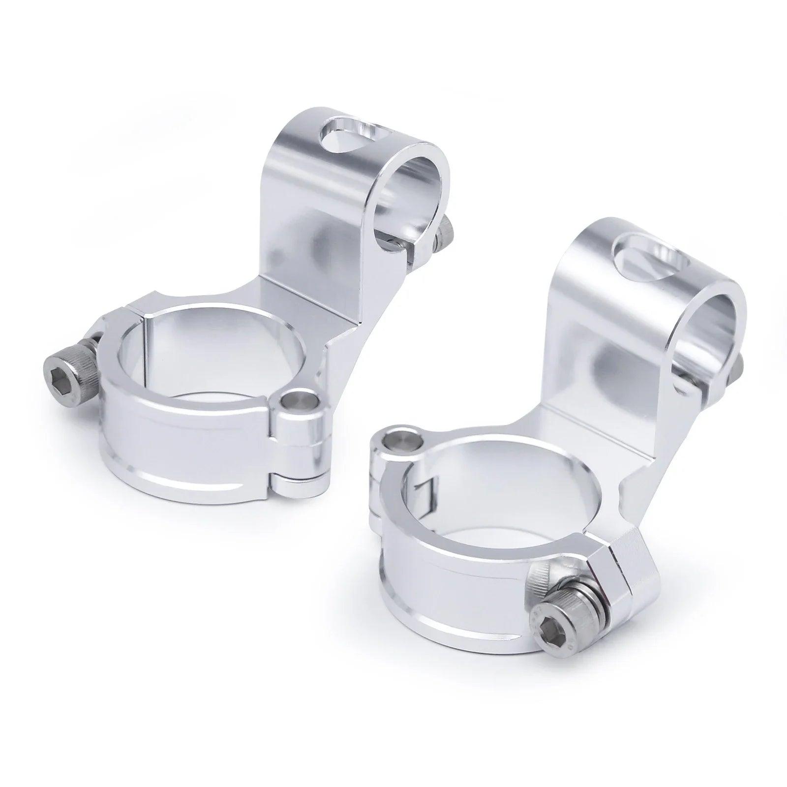 Manubrio moto da corsa regolabile CNC 37 41 43 45 48 50 51MM Clip On Ons Manubrio forcella Manubrio Cafe Racer Regular/Aumento