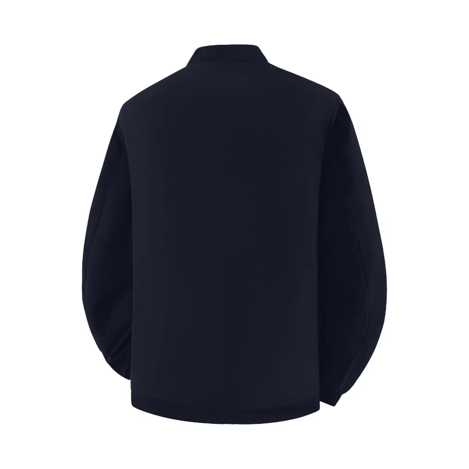 Giacca da baseball da uomo Giacca Top con orlo in colore a contrasto Design semplice Colletto da baseball Stile Abbigliamento quotidiano Primavera Autunno All-Match Basic