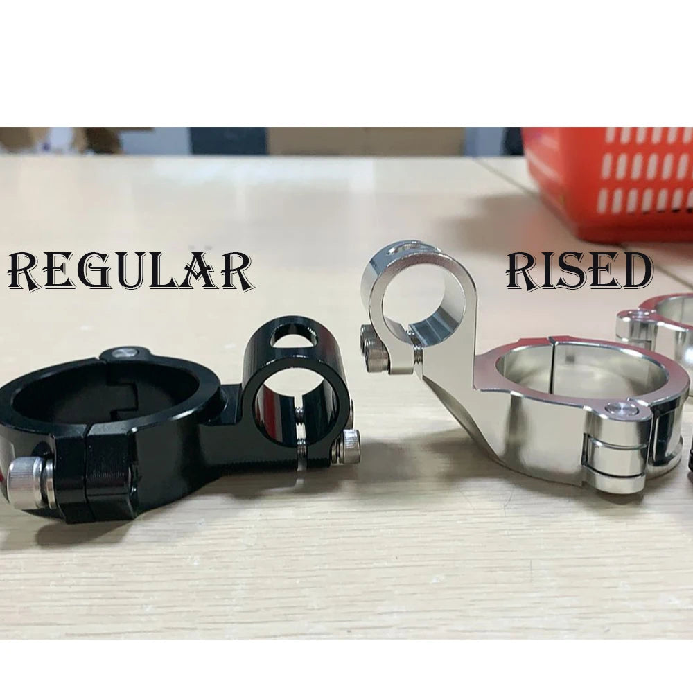 Manubrio moto da corsa regolabile CNC 37 41 43 45 48 50 51MM Clip On Ons Manubrio forcella Manubrio Cafe Racer Regular/Aumento
