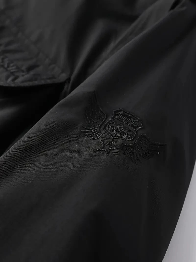 Giacca con cappuccio staccabile con maniche antivento adatta per attività all'aperto gilet multitasche impermeabile casual da uomo