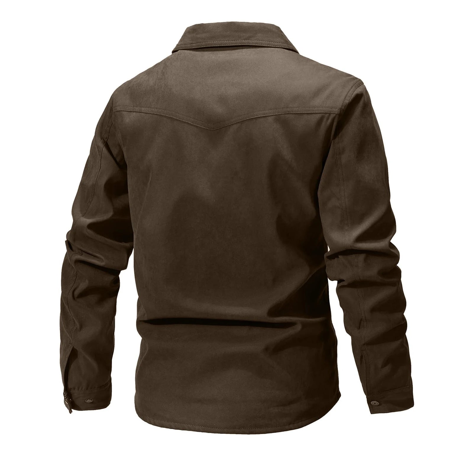 Giacca da uomo casual Giacche da uomo Cappotto da camicia foderato in flanella primaverile Giacche da uomo Cappotto casual da cowboy occidentale antivento
