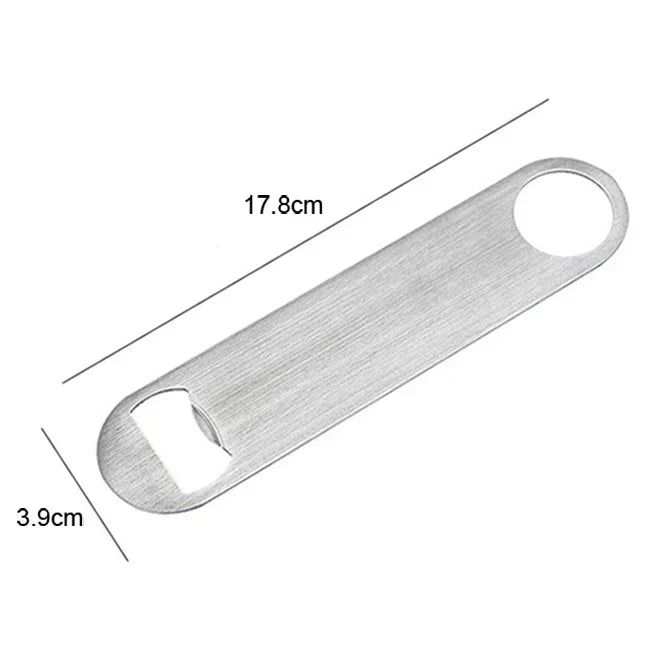 Mini durevole apribottiglie per birra utensile da cucina con lama per barra di rimozione apribottiglie piatto in acciaio inossidabile