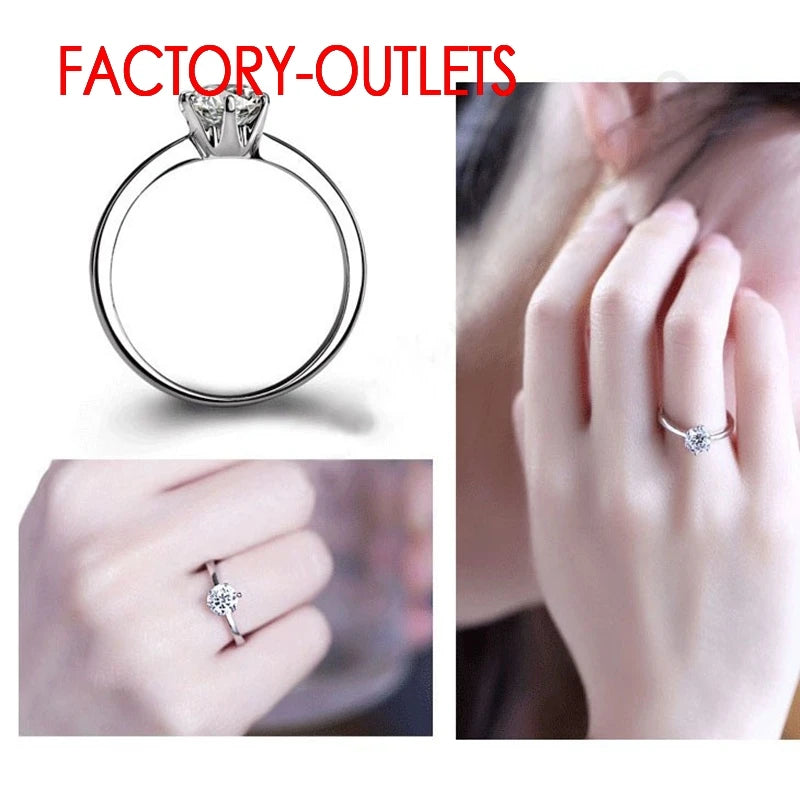 Nuovi gioielli di moda Reale argento sterling 925 Set da sposa romantico Cubic Zirconia Prong Impostazione Donne Ragazze Anniversario di fidanzamento