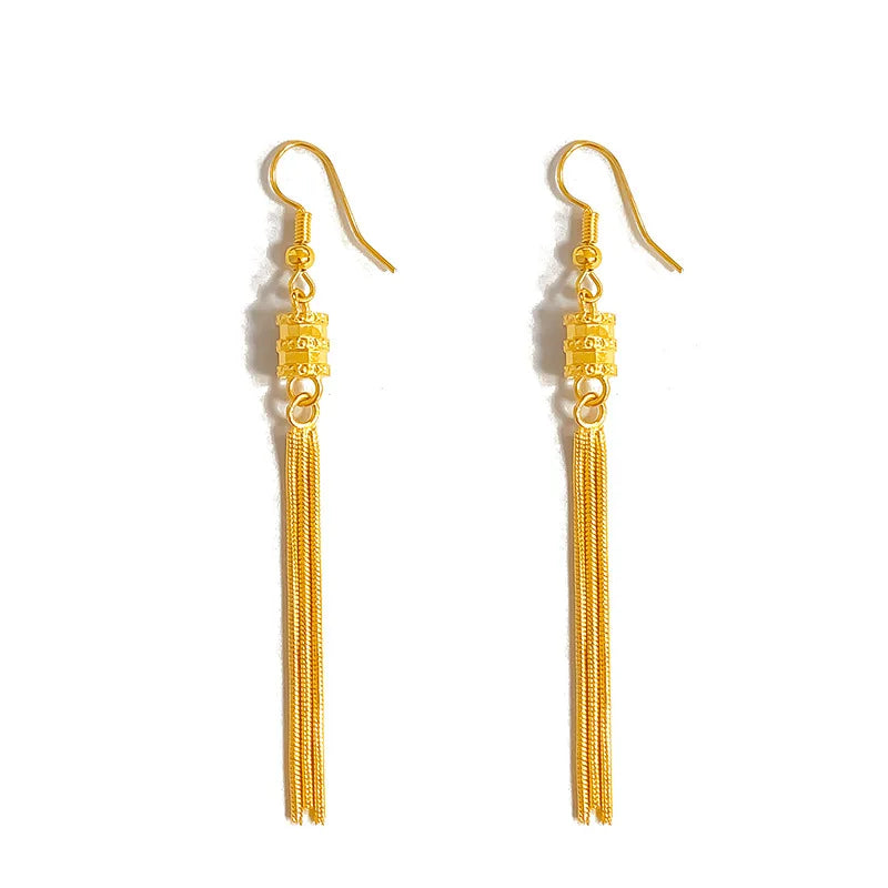 Orecchino a goccia in oro giallo 18 carati per le donne Fine gioielli romantici Hemia fidanzamento irregolare Aros Mujer Oreja scatola per orecchini in oro 18 carati