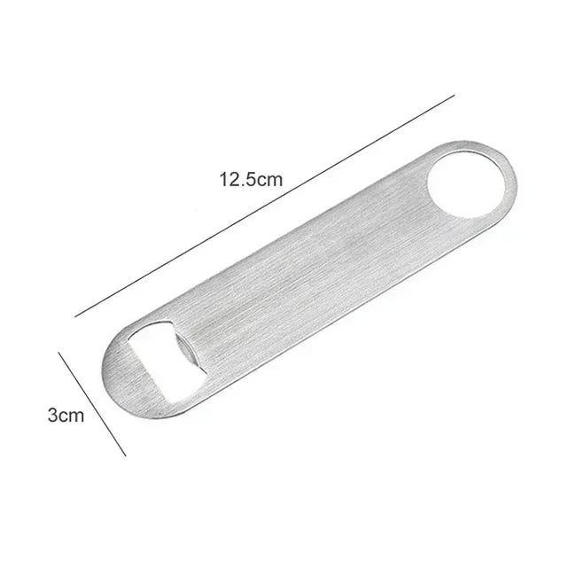 Mini durevole apribottiglie per birra utensile da cucina con lama per barra di rimozione apribottiglie piatto in acciaio inossidabile