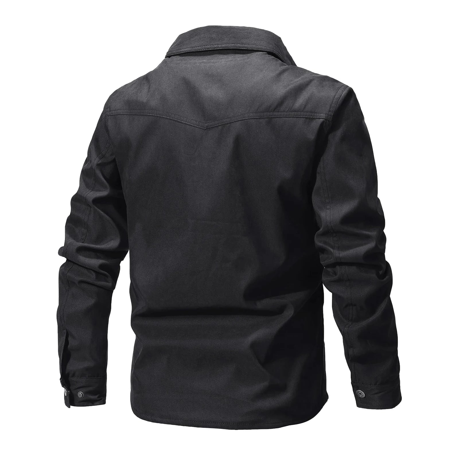 Giacca da uomo casual Giacche da uomo Cappotto da camicia foderato in flanella primaverile Giacche da uomo Cappotto casual da cowboy occidentale antivento