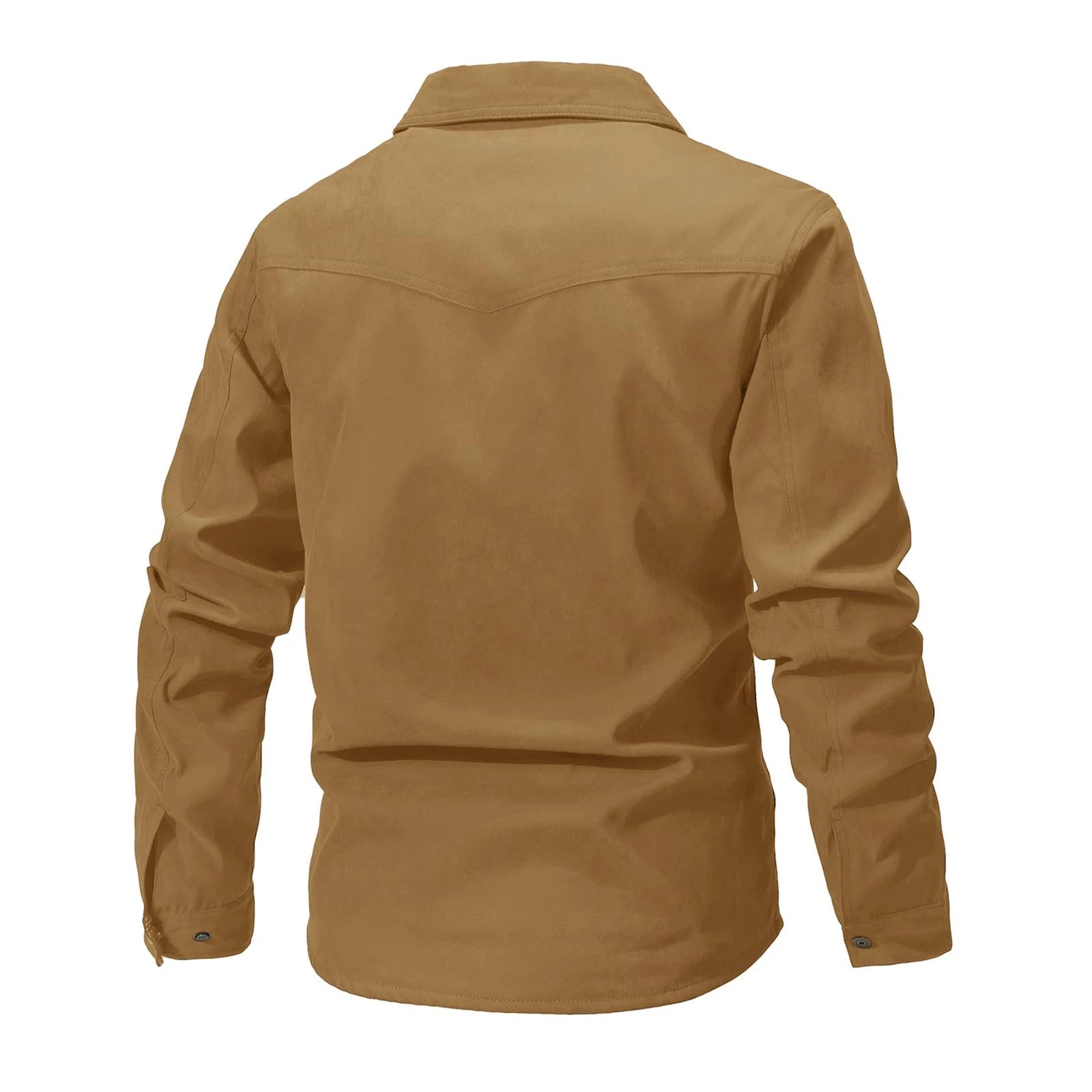 Giacca da uomo casual Giacche da uomo Cappotto da camicia foderato in flanella primaverile Giacche da uomo Cappotto casual da cowboy occidentale antivento