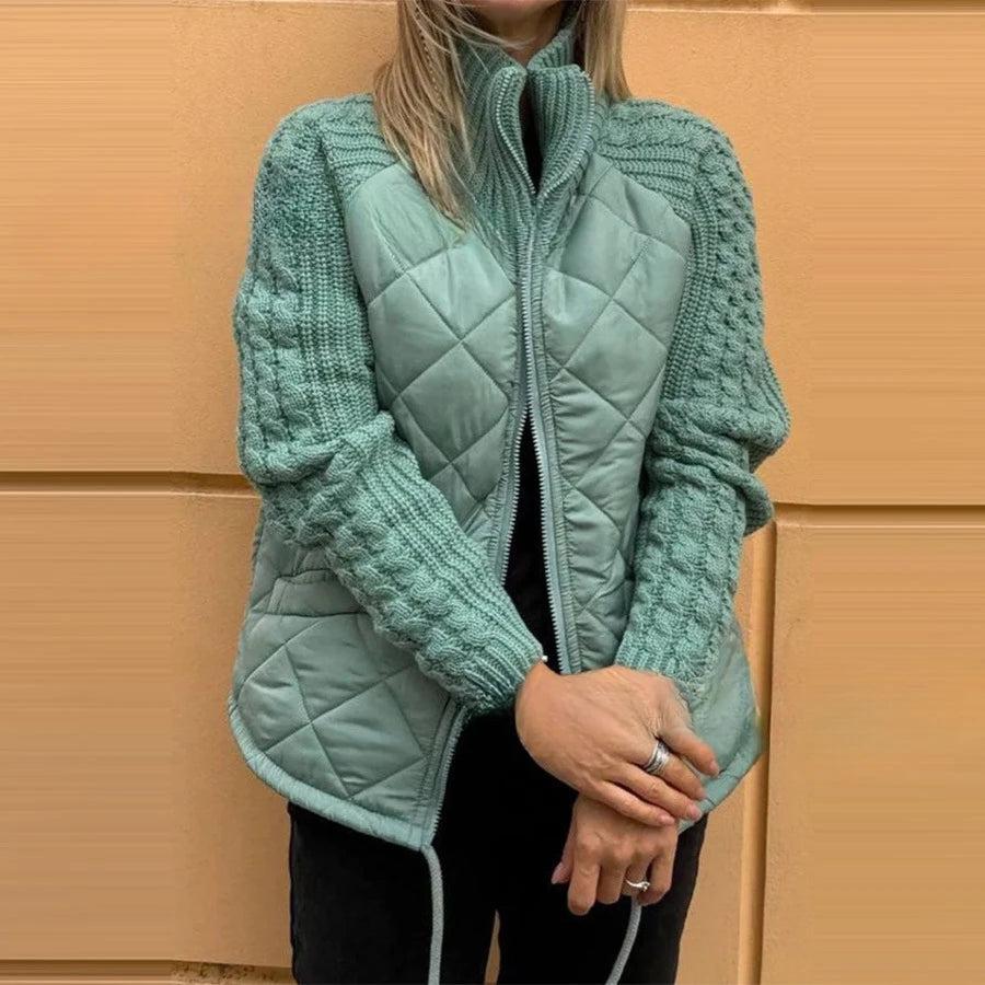 Giacca da donna Cappotto invernale da donna Cappotto imbottito con zip a maniche lunghe Autunno