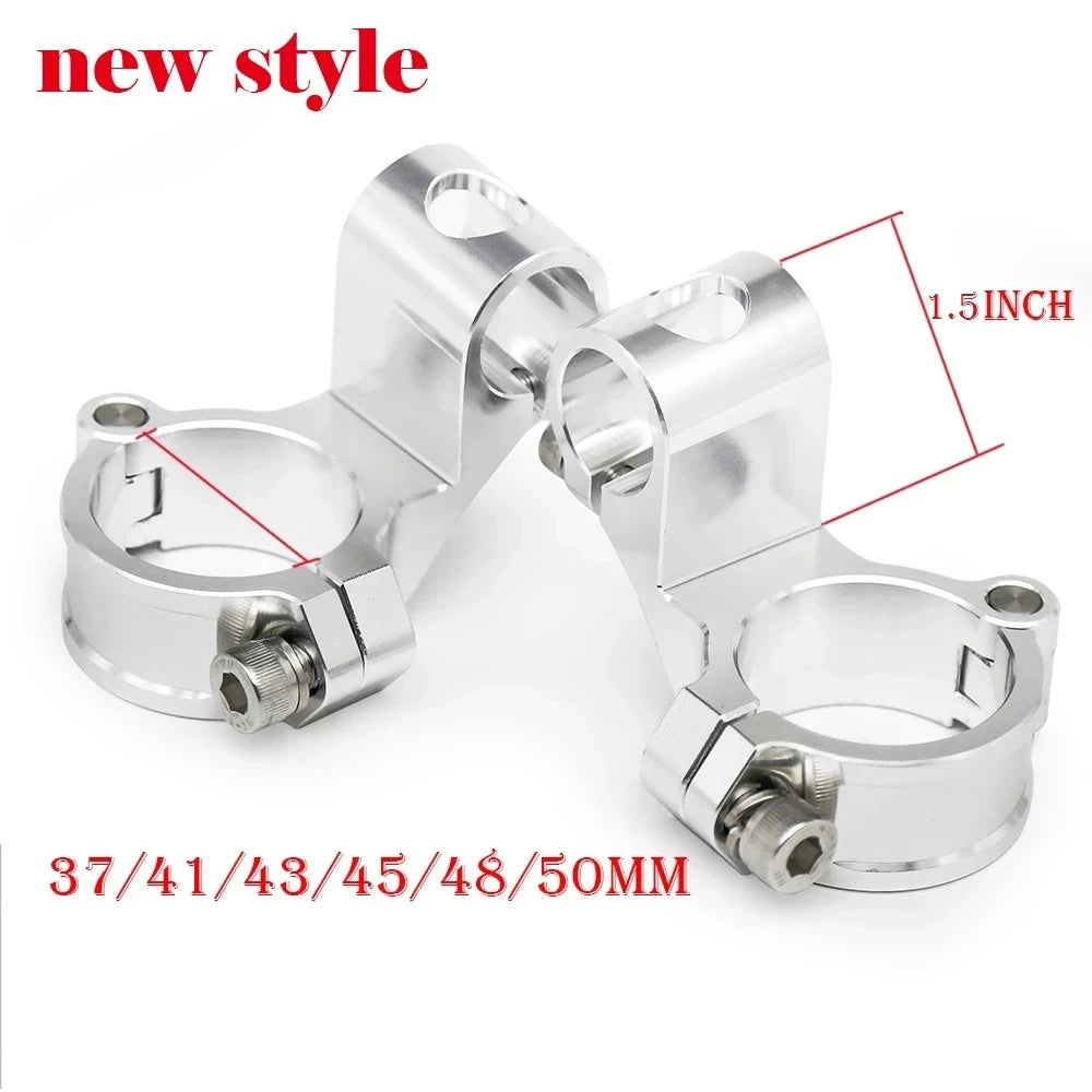 Manubrio moto da corsa regolabile CNC 37 41 43 45 48 50 51MM Clip On Ons Manubrio forcella Manubrio Cafe Racer Regular/Aumento