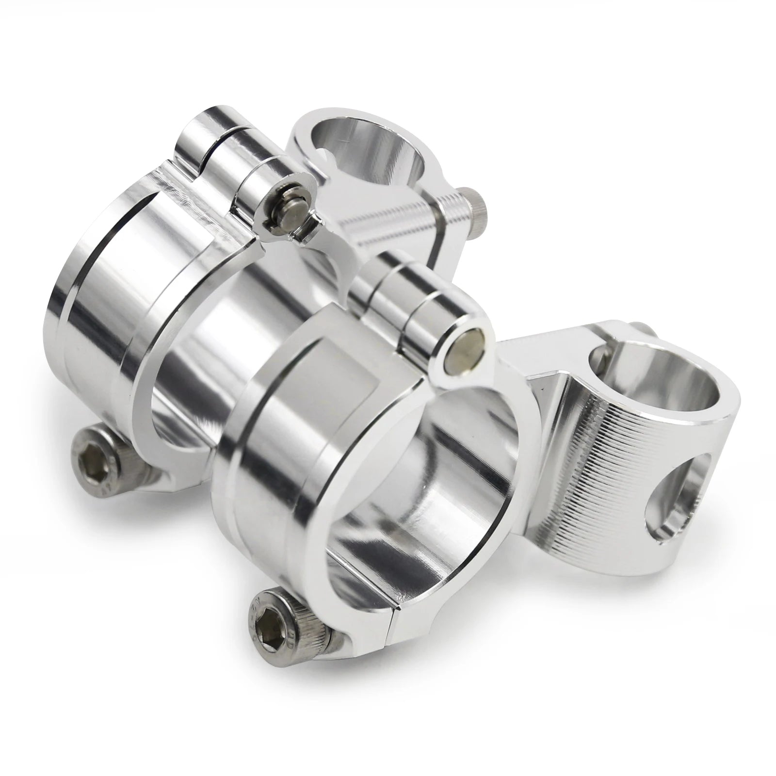 Manubrio moto da corsa regolabile CNC 37 41 43 45 48 50 51MM Clip On Ons Manubrio forcella Manubrio Cafe Racer Regular/Aumento