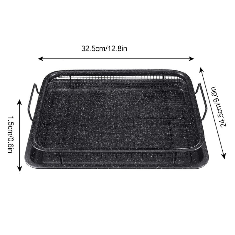 Teglia da forno in rame padella per friggere l'olio cestello antiaderente per patatine piatto da forno griglia strumenti per Barbecue in rete pentole per cucina