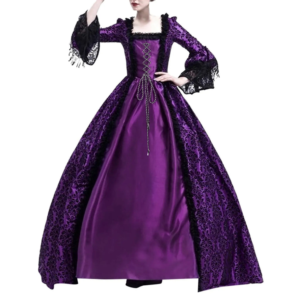 Costume di Halloween per donne adulte Costumi cosplay medievali Abito di Halloween gotico vintage ssidisfraz halloween para mujer
