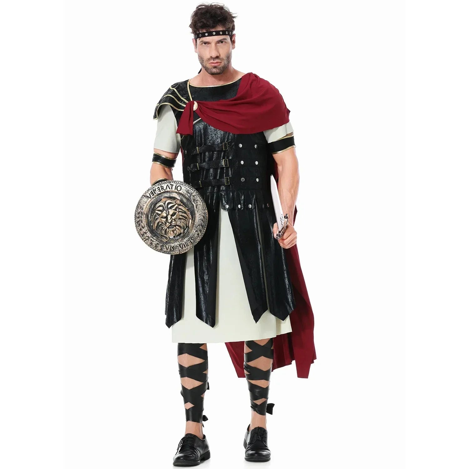 Costume di Halloween de Cosplay Meddiéval pour Homme et Femme, Déguisement de Spartiate, Kokor, Gladiatore, alier orale Royal