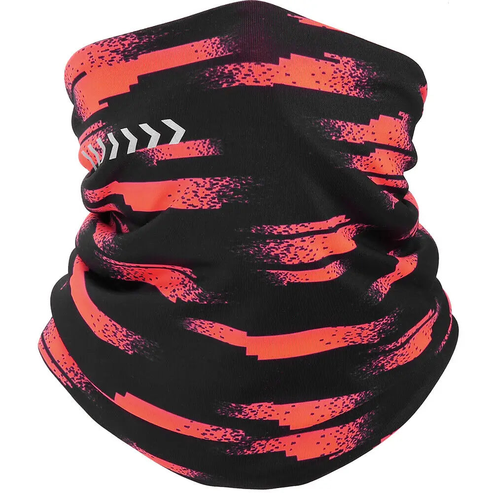 Ghetta per il collo in pile invernale Sciarpa calda Maschera riflettente antivento per la stagione fredda per gli sport all'aria aperta