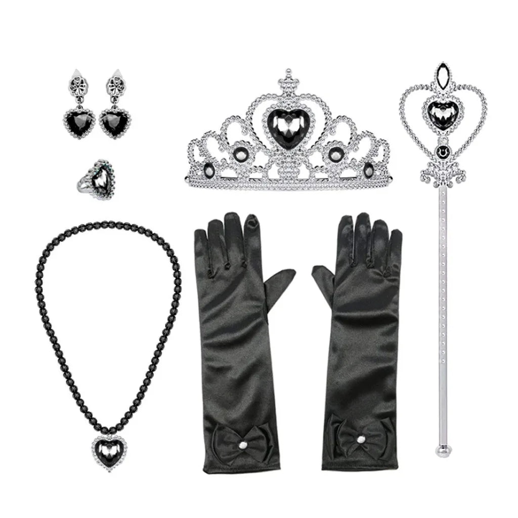 Costume di Halloween per bambini Costume da vampiro fantasy di Halloween Vestito lungo da tutu per ragazze Vestito da carnevale per bambini Abiti di piume gotiche