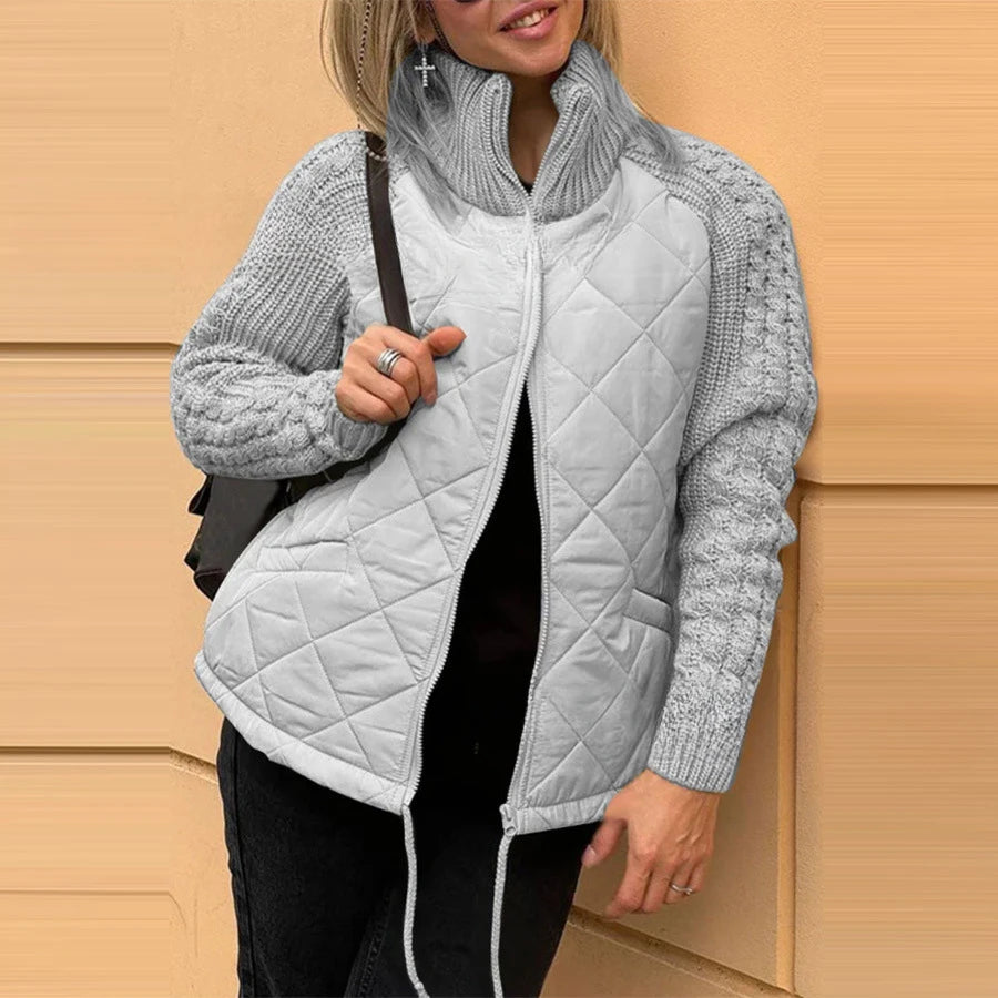 Giacca da donna Cappotto invernale da donna Cappotto imbottito con zip a maniche lunghe Autunno