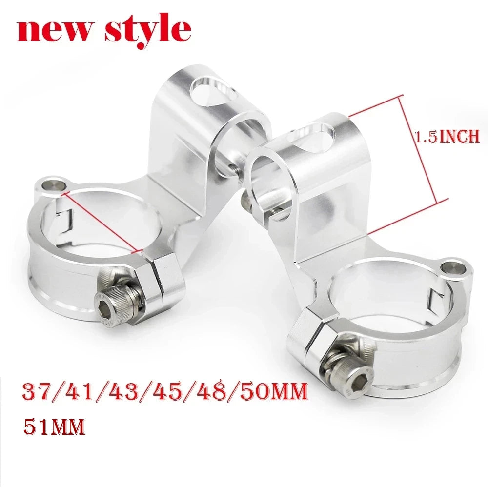 Manubrio moto da corsa regolabile CNC 37 41 43 45 48 50 51MM Clip On Ons Manubrio forcella Manubrio Cafe Racer Regular/Aumento
