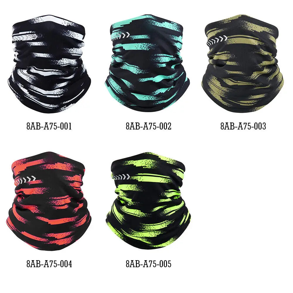 Ghetta per il collo in pile invernale Sciarpa calda Maschera riflettente antivento per la stagione fredda per gli sport all'aria aperta