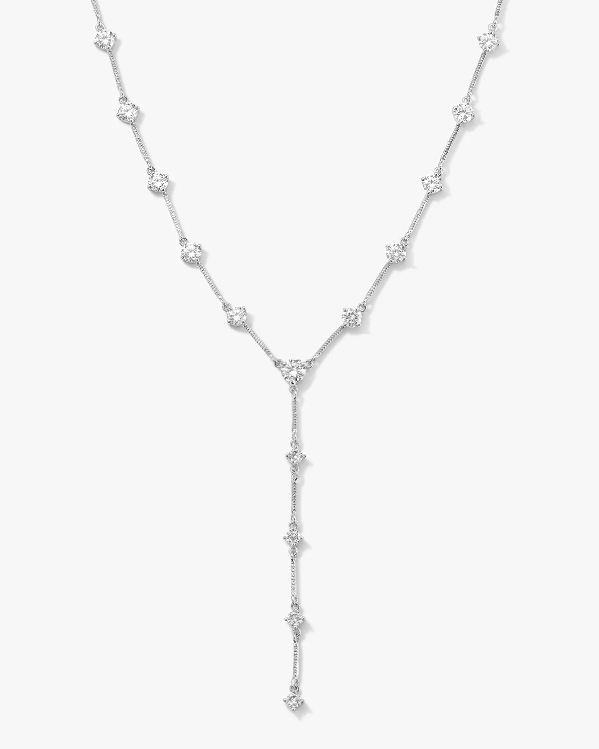 2025 Nuovo geometrico CZ Stazione catena a maglie girocollo sexy lungo lariat collana da donna gioielli di moda con zirconi ghiacciati di alta qualità