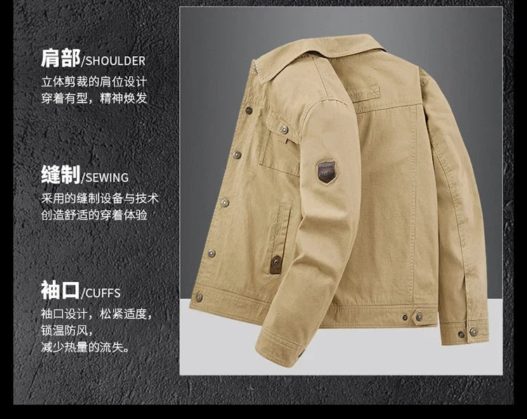 Cappotto Giacca da baseball Abbigliamento da uomo Giacca calda antivento Giacche da uomo Semplice giacca bomber da uomo in stile britannico Cargo di nuova moda