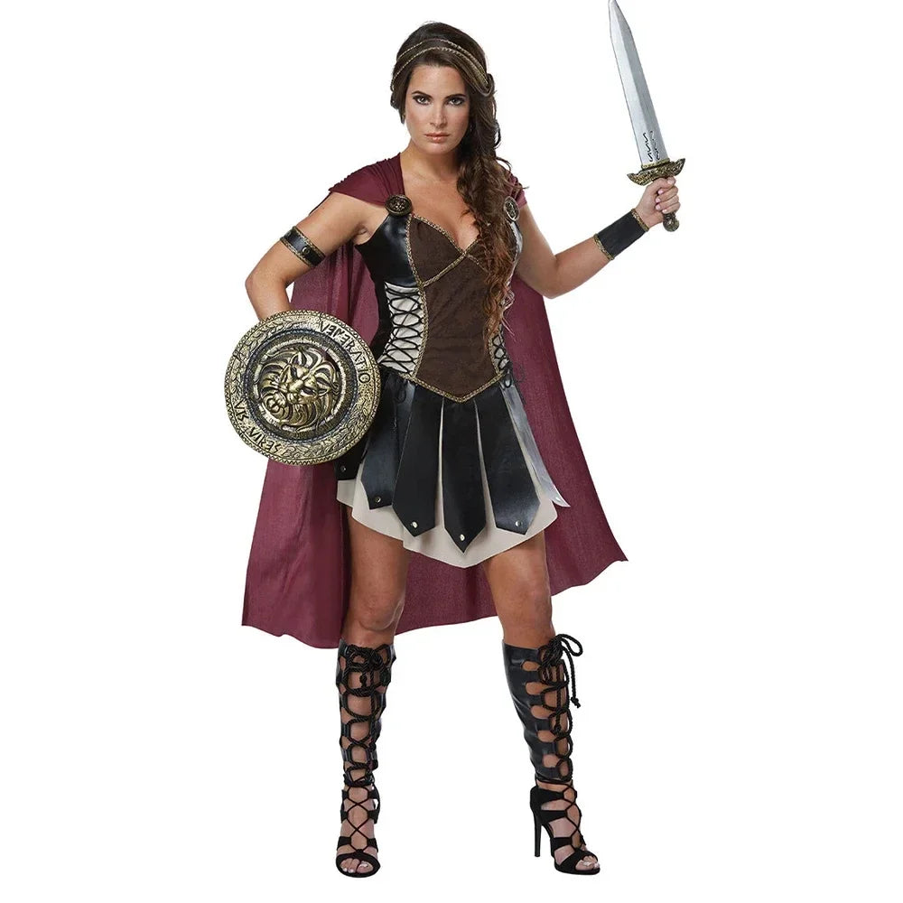 Costume di Halloween de Cosplay Meddiéval pour Homme et Femme, Déguisement de Spartiate, Kokor, Gladiatore, alier orale Royal