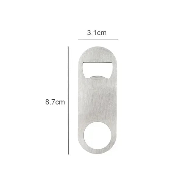 Mini durevole apribottiglie per birra utensile da cucina con lama per barra di rimozione apribottiglie piatto in acciaio inossidabile