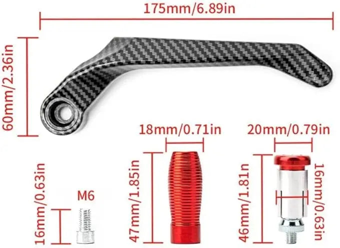 Moto pressofusione in lega di alluminio manubrio leva frizione freno protezione della mano protezione modifica accessori paramano