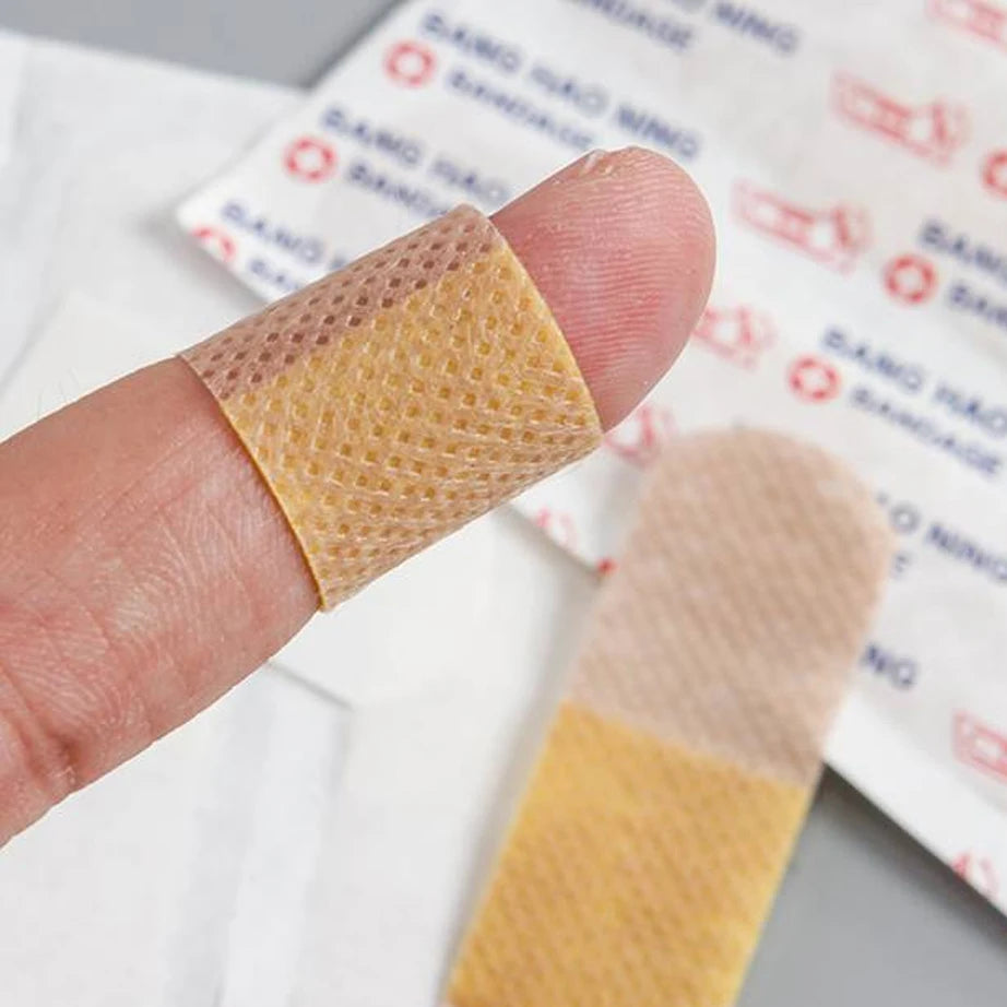 100 pezzi impermeabile e traspirante cuscino adesivo cerotto ferita emostasi adesivo fascia di primo soccorso garza medica