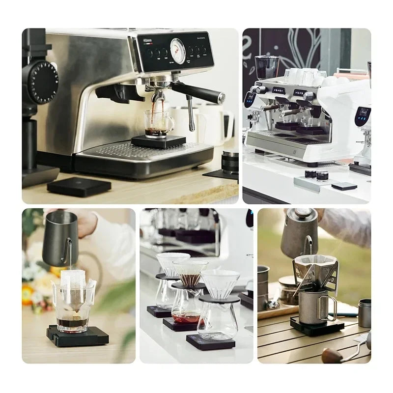 Bilancia elettronica personale per caffè Bilancia per caffè italiano per uso domestico Bilancia cronografo con peso in grammi Bilancia da cucina Mini impermeabile