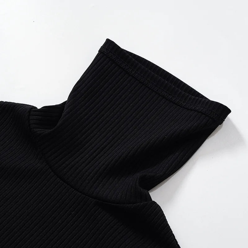 Abiti per le donne 2022 Sexy dolcevita lavorato a maglia vestito aderente donna autunno inverno manica lunga maglione vestito