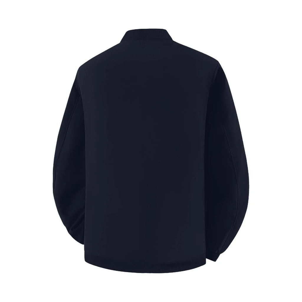 Giacca da baseball da uomo Giacca Top con orlo in colore a contrasto Design semplice Colletto da baseball Stile Abbigliamento quotidiano Primavera Autunno All-Match Basic