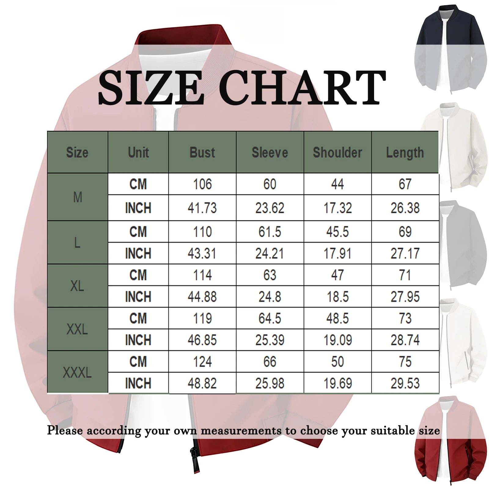 Giacca da baseball da uomo Giacca Top con orlo in colore a contrasto Design semplice Colletto da baseball Stile Abbigliamento quotidiano Primavera Autunno All-Match Basic