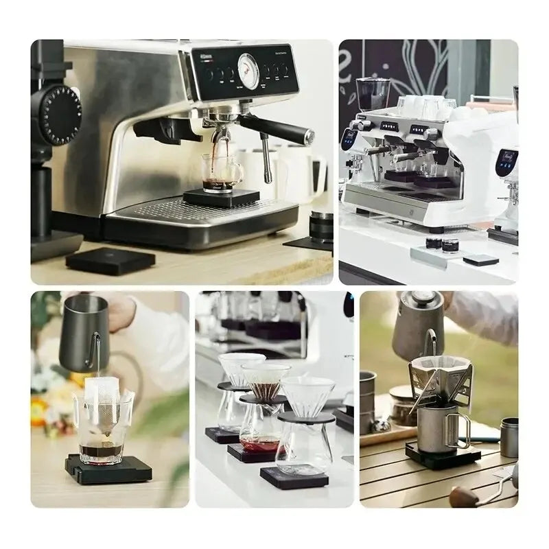 Bilancia elettronica personale per caffè Bilancia per caffè italiano per uso domestico Bilancia cronografo con peso in grammi Bilancia da cucina Mini impermeabile