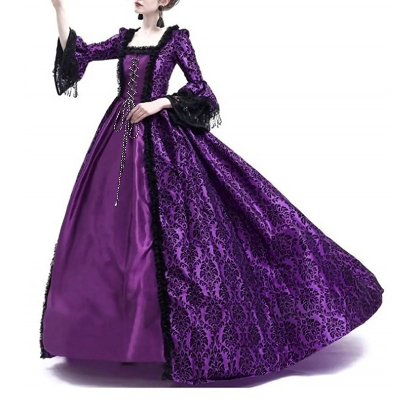 Costume di Halloween per donne adulte Costumi cosplay medievali Abito di Halloween gotico vintage ssidisfraz halloween para mujer
