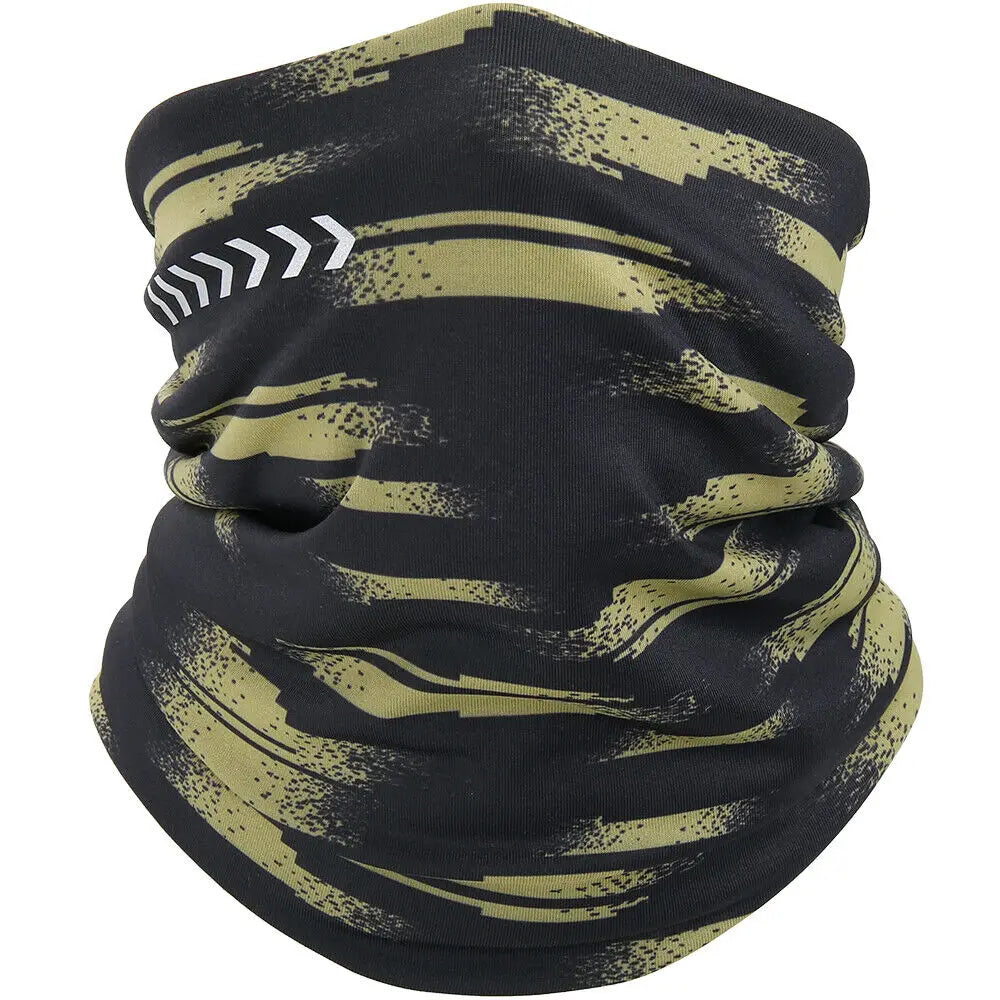 Ghetta per il collo in pile invernale Sciarpa calda Maschera riflettente antivento per la stagione fredda per gli sport all'aria aperta