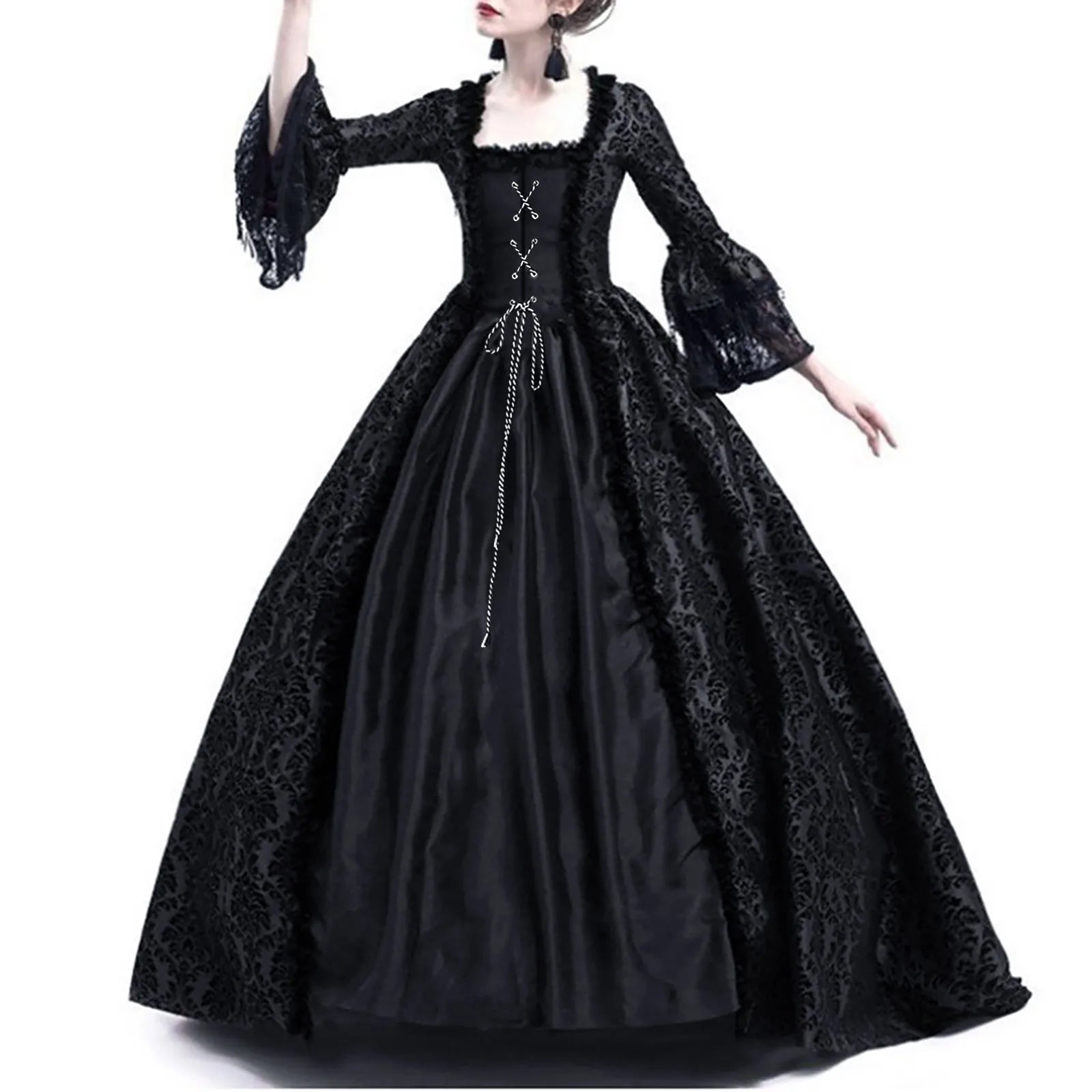 Costume di Halloween per donne adulte Costumi cosplay medievali Abito di Halloween gotico vintage ssidisfraz halloween para mujer