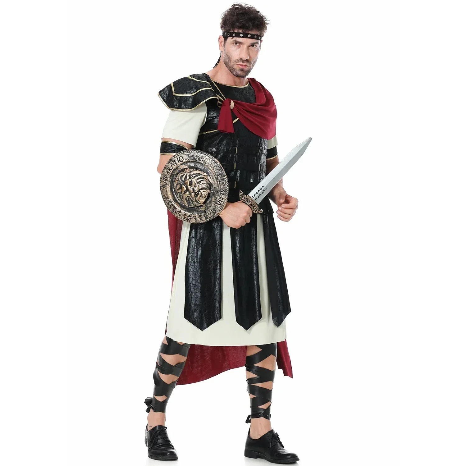 Costume di Halloween de Cosplay Meddiéval pour Homme et Femme, Déguisement de Spartiate, Kokor, Gladiatore, alier orale Royal