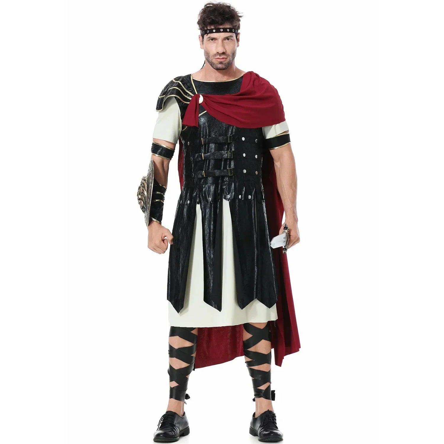 Costume di Halloween de Cosplay Meddiéval pour Homme et Femme, Déguisement de Spartiate, Kokor, Gladiatore, alier orale Royal