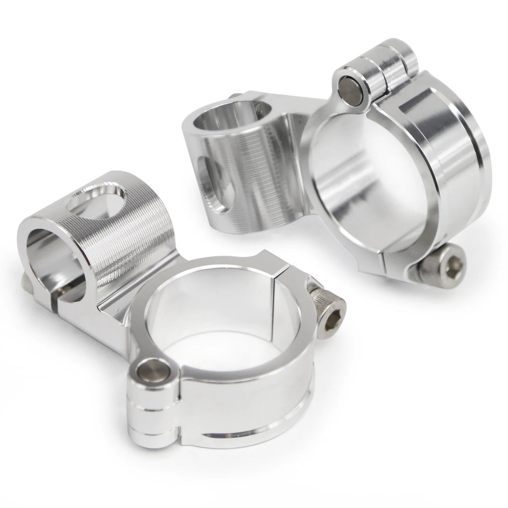 Manubrio moto da corsa regolabile CNC 37 41 43 45 48 50 51MM Clip On Ons Manubrio forcella Manubrio Cafe Racer Regular/Aumento
