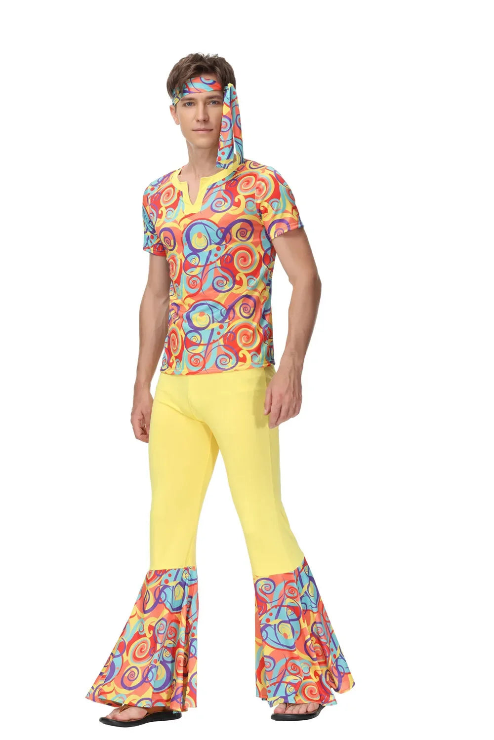 Costumi di Halloween Uomo Donna Retro anni '80 Costume hippie Disco Hip-Hop Coppie Cosplay Festa di carnevale Fancy Dress Up per adulti