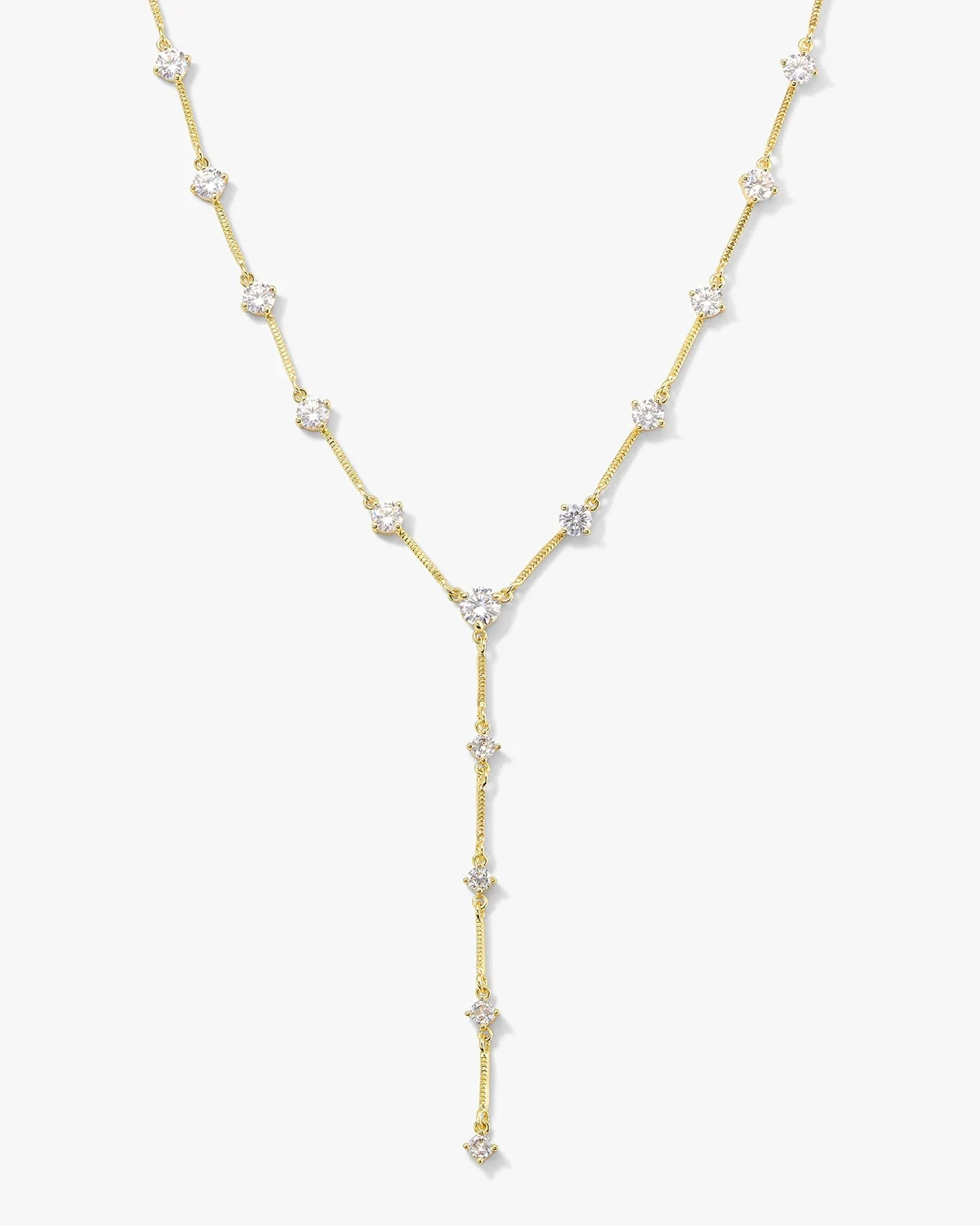 2025 Nuovo geometrico CZ Stazione catena a maglie girocollo sexy lungo lariat collana da donna gioielli di moda con zirconi ghiacciati di alta qualità